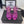 CC 26 Rhinestone Sandal 75mm Purple Lambskin 611733