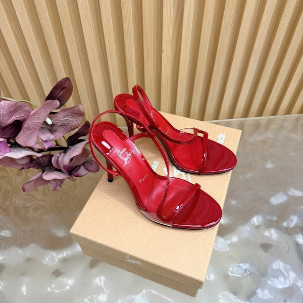 CL 2026 Rosa Z Slingback Sandals 100mm Patent Leather 776004