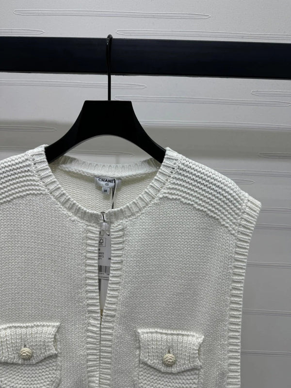CHANEL CROPPED KNIT SWEATER 269388