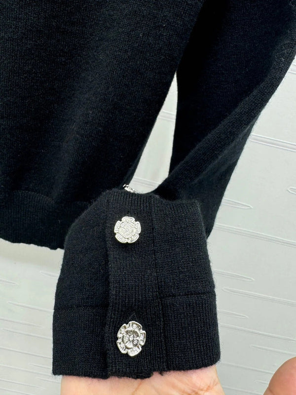 CHANEL KNIT CARDIGAN BLACK 274916
