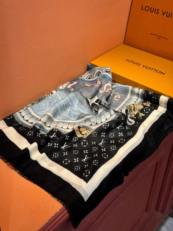 LV SCARF 200 CM IN CASHMERE 738531