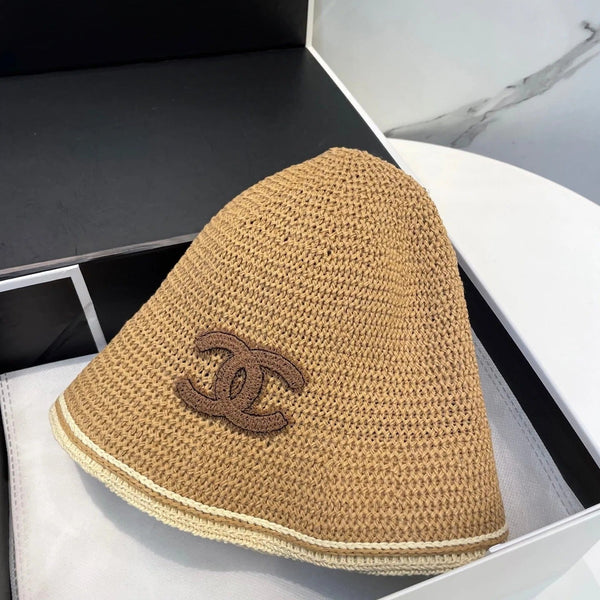 STRAW BUCKET HAT IN BROWN 672973