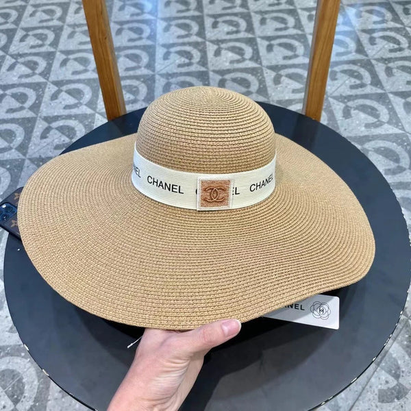 CAPPELLO DI PAGLIA A TESA LARGA MARRONE 672708