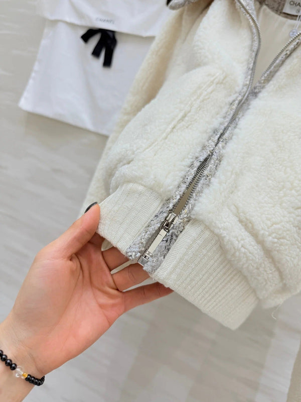 VESTE COL MOUTON CHANEL 25S 473
