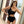 CC BIKINI SWIMSUIT SET IN BLACK AND WHITE LOGO 599123