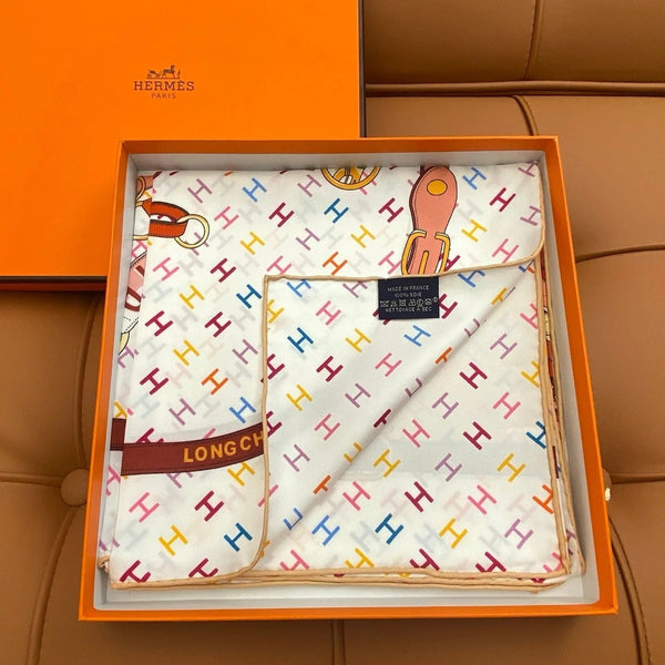 HERMES 25S SCIARPA 90 IN SETA 703680
