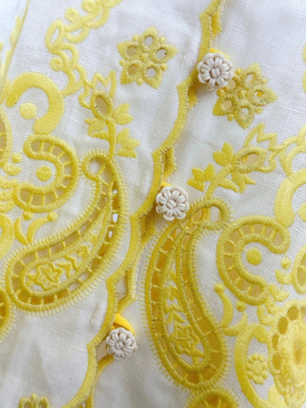 ROBE COURTE ZIMMERMANN BRODÉE À MANCHES COURTES 270269