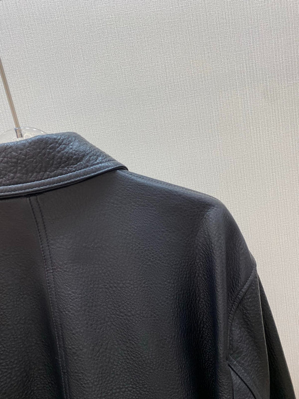 BLOUSON EN CUIR YSL 25S STYLE 164