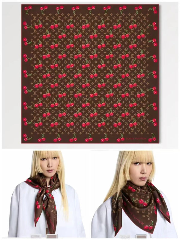 LV SCARF 90 CM IN SILK 05