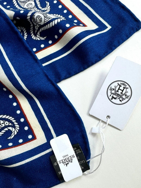 HERMES 25S SCARF 135 IN CASHMERE SILK 729040