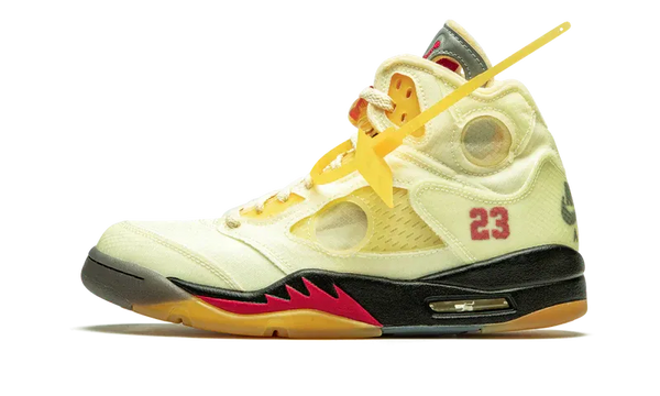 Nike Air Jordan 5 Retro Light Yellow Black Suede
