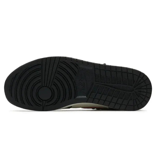 Nike Air Jordan 1 Retro Black White Green Logo Cowhide