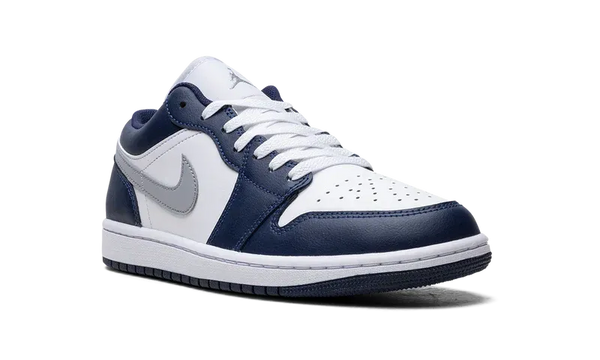 Nike Air Jordan 1 White Navy Blue Gray Leather