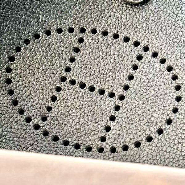 Hermes Mini Evelyne 23cm Black Togo Leather