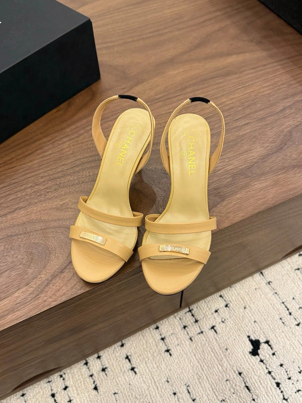 CC 26s Sandales 80 Cuir d'agneau beige 183529