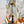 HM 26s 90 Double-sided Scarf White Orange Colorful Mulberry Silk 157529