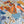 HM 26s Double-sided Scarf 90 Blue Brown Colorful Mulberry Silk 152372