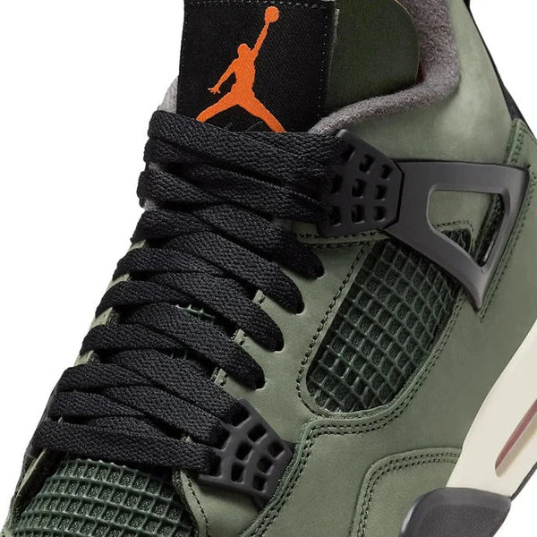 Undefeated x Air Jordan 4 Retro Vert Foncé Noir Daim