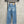 Chanel 2026 Jean Large Brodé Logo Strass Coton Bleu Clair 356994