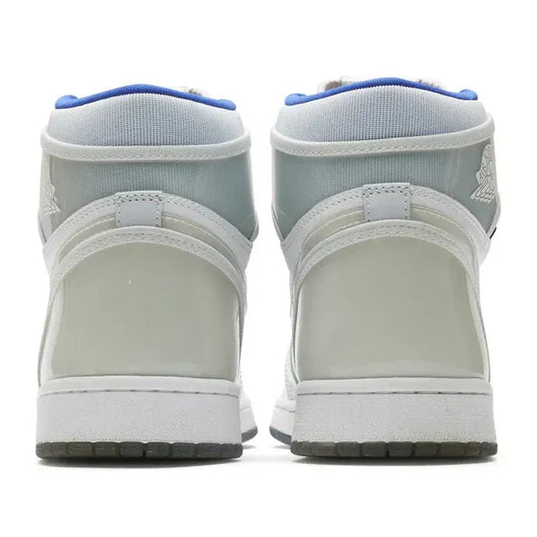 Nike Air Jordan 1 Retro White Light Gray Patent Leather Cowhide
