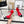 CC 26s Sandales 80 Cuir de vachette verni rouge et noir 183565