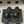 CC 26s Ballerines Plates Tissu Noir Or Peau de Mouton 649487