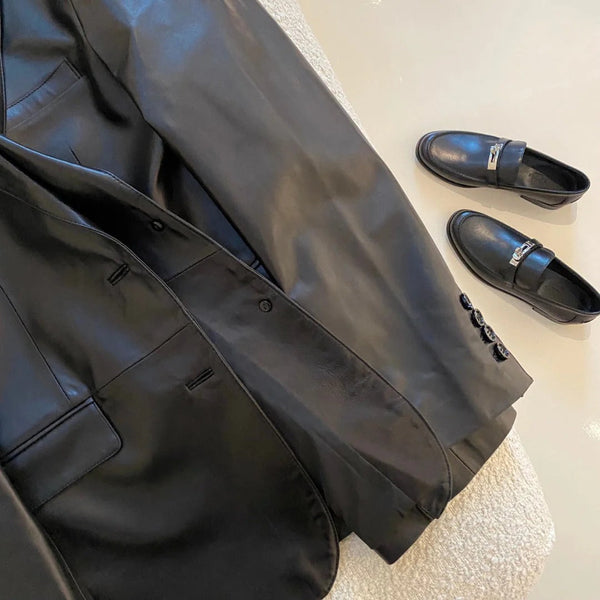 CELINE 25S LEATHER JACKET 0100