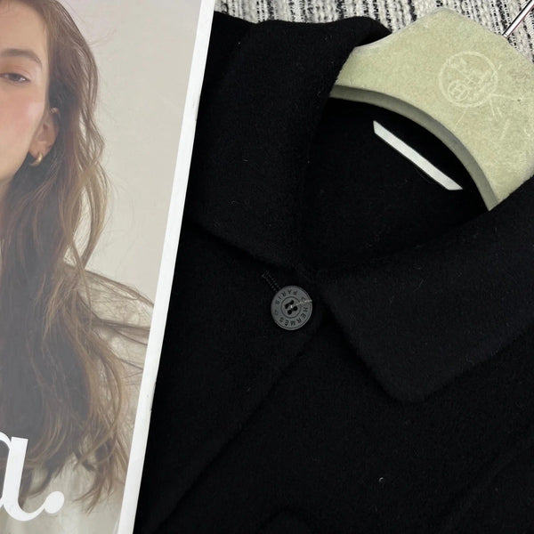 HERMES 25S REVERSIBLE SHORT-SLEEVE KNIT JACKET 109