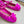 BALLERINES VALENTINO GARAVANI ROCKSTUD EN SATIN ROSE FUSCHIA