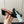 HIGH HEEL IN BLACK LAMBSKIN OSTRICH SKIN