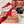 HIGH HEELS SANDALS 80 MM IN RED SATIN MIX SUEDE