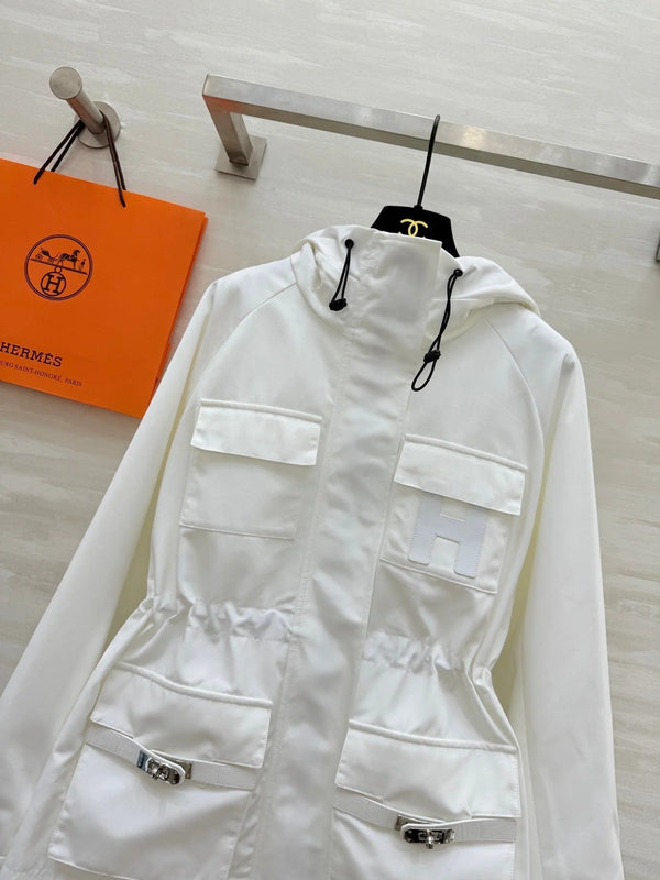 HERMES 25S HOODED JACKET 073