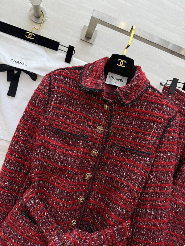 ENSEMBLE TAILLEUR TWEED CHANEL 25S 633