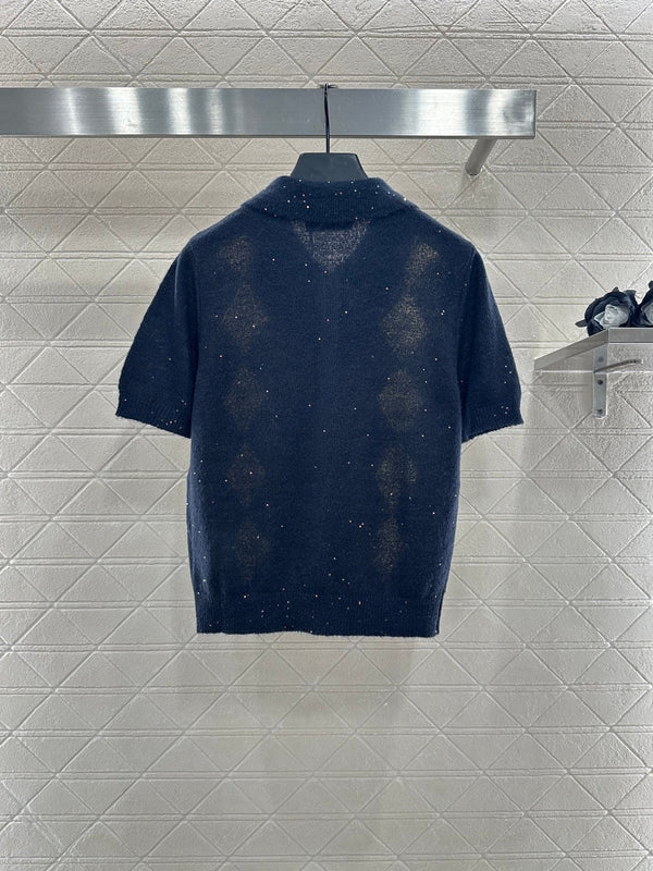 MIUMIU SHORT-SLEEVE KNIT TOP STYLE 22