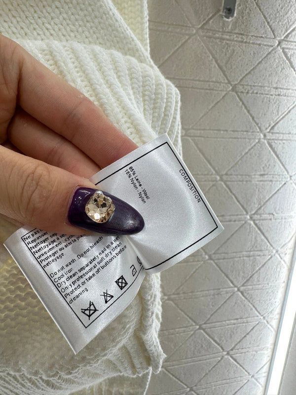 CHANEL 25S EMBROIDERED CROCHET SWEATER 349