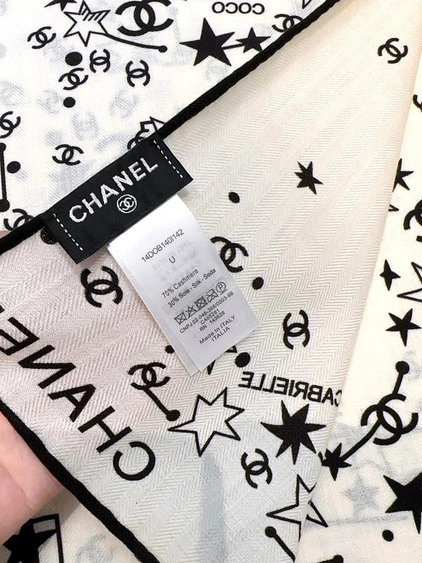 CHANEL 25S SCARF 140 CM IN CASHMERE SILK 943919
