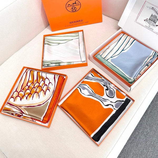 HERMES 25S SCARF 90 IN SILK TWILL 733934