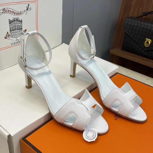 HM 26ss High Heel Sandals 70 White Cowhide 607121