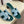 HM 26ss Oran Sandals 45 Blue Fresh Green Suede Cowhide 607220