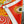 HM 26s 90 Double-sided Scarf Orange Red Colorful Mulberry Silk 157527