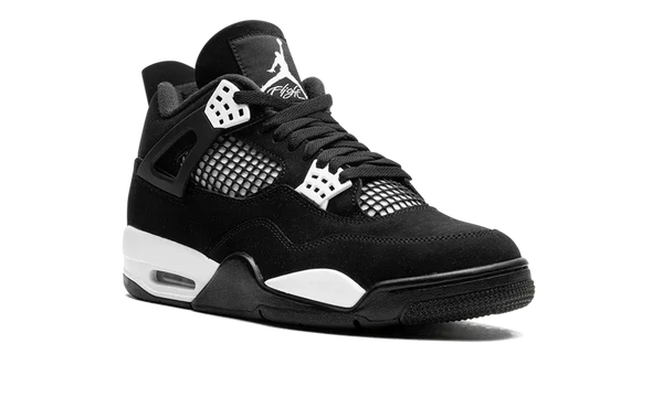 Nike Air Jordan 4 Black White Suede TPU