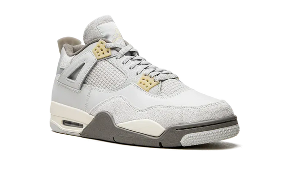 Nike Air Jordan 4 Light Gray Suede Leather