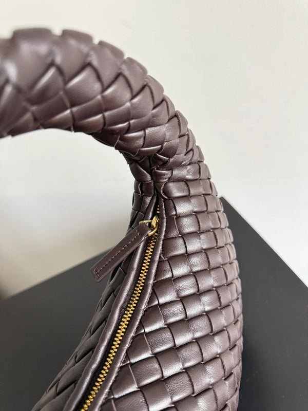 Sac bandoulière Bottega Veneta 35cm Cuir Intrecciato Marron