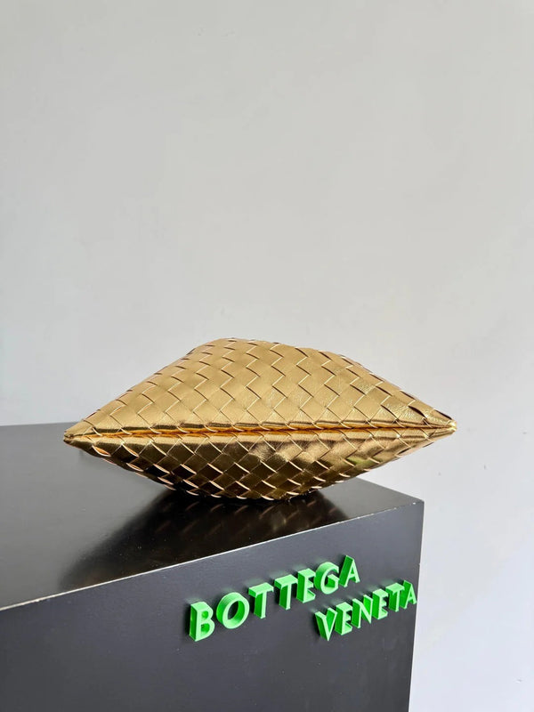Bottega Veneta 2026 Sac à Poussière Cuir Laminé Doré