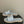 CC 26s Flat Slippers Gray Gold Fabric Sheepskin 649483