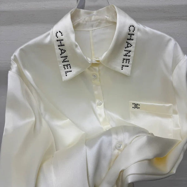 Chemise Chanel 2026 crème en polyester 356977