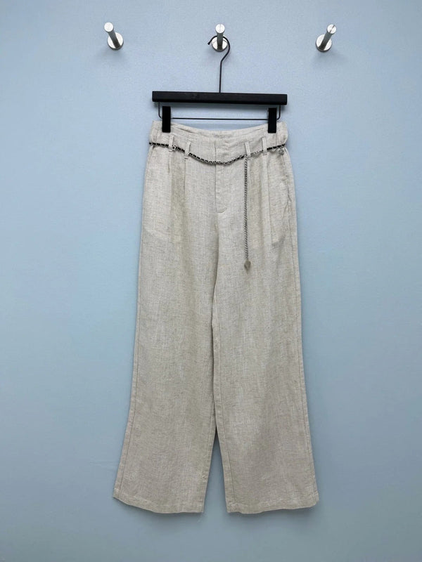 CC 2026 Blend Wide-Leg Trousers Linen 392376