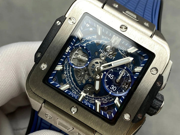 Hublot Square Bang Unico Titanium Blue 42 mm Watch