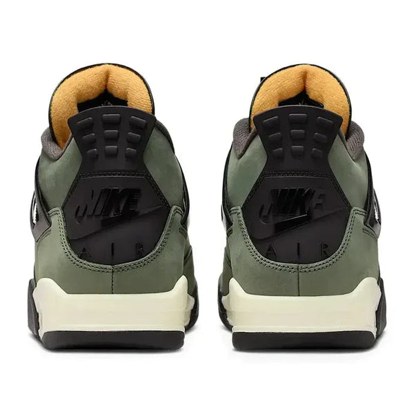 Undefeated x Air Jordan 4 Retro Vert Foncé Noir Daim