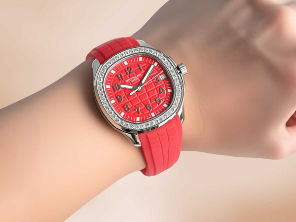Patek Philippe Nautilus 38.8mm Red Dial Red Strap